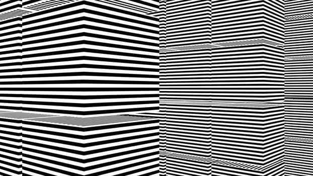 Abstract background with black and white stripes