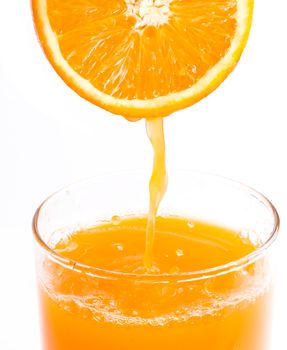 Orange Juice Glass Representing Oranges Liquid And Refreshment