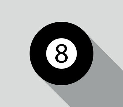 8 black billiard icon