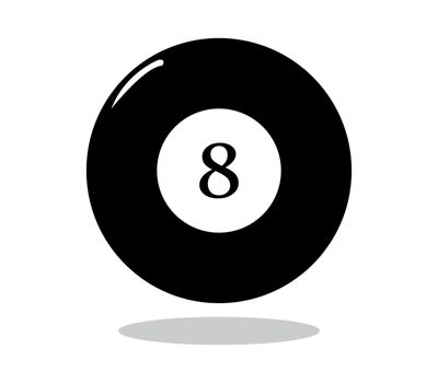 8 black billiard icon