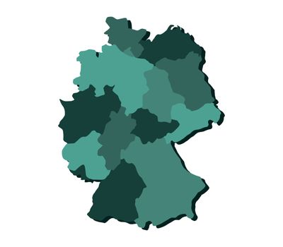 map germany with regions