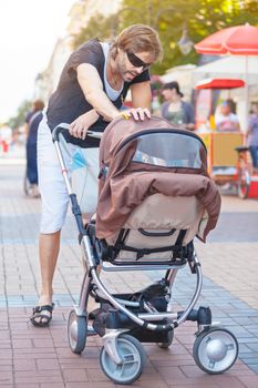 Young Father Stroller