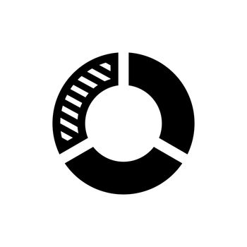 Pie chart icon. Infographic symbol.