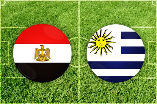 Egypt vs Uruguay football match