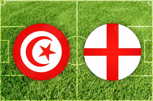 Tunis vs England football match