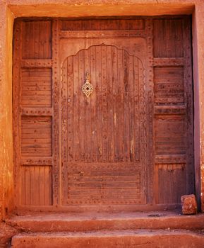 Door in moroccan village