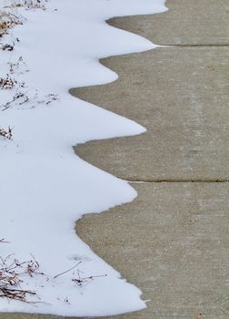 Curving Snow Drifts