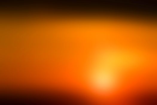 Orange sunset abstract blurred background