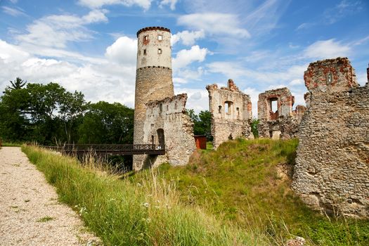 ruins of renaissance castle Zviretice