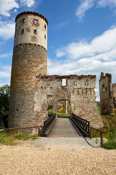 ruins of renaissance castle Zviretice