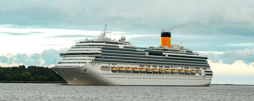 Large royal cruise liner