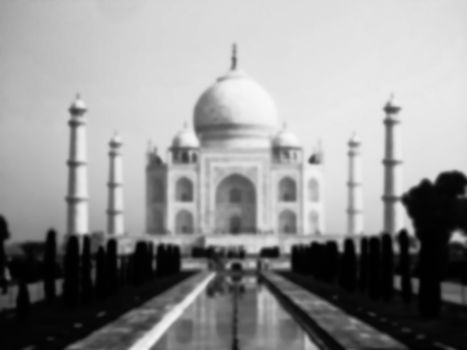 Taj Mahal blurred
