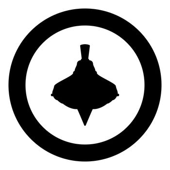 Whirligig black icon in circle