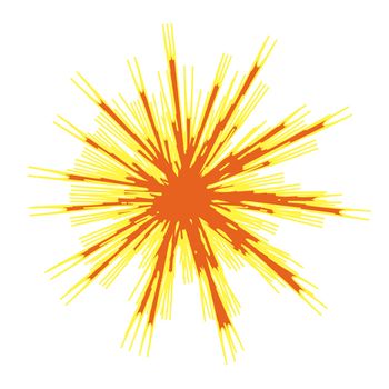 Explode Flash, Cartoon Explosion, Star Burst Icon