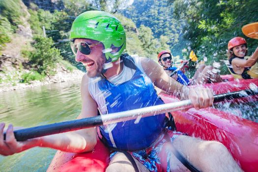 Canoe Water Joy Splashes Fun