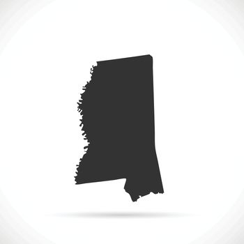 Mississippi Map Illustration