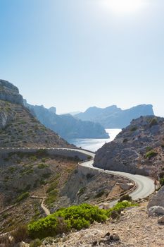 Cap de Formentor, Mallorca - Country road through the wonderful 