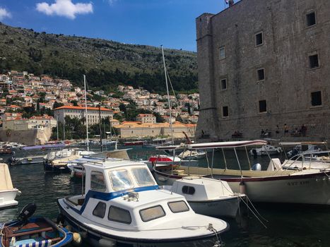 view from the boat to Dubrovnik in Croatia