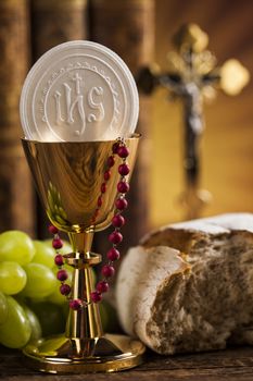 Symbol christianity religion, communion background 