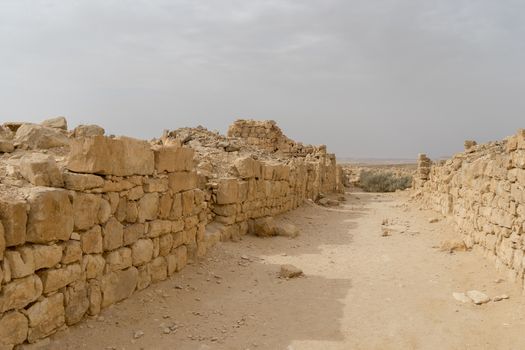 Shivta archaeology ruins in israel