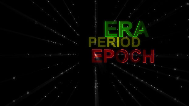 Era, Period, Epoch as Concept Words