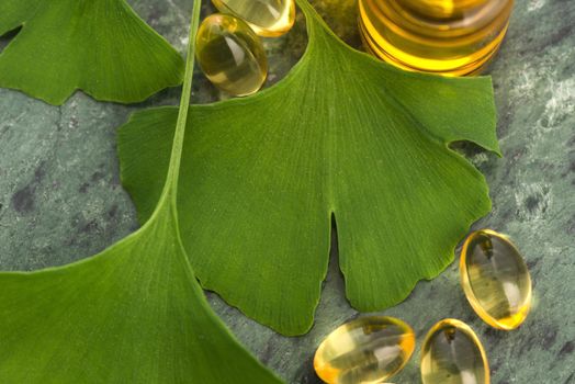 ginkgo with essential oil