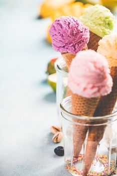 Variety of ice cream