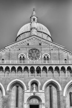Facade of the Basilica of Saint Anthony in Padua, Italy