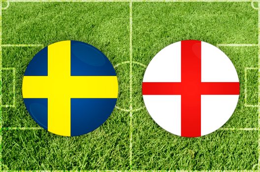 Sweden vs England football match