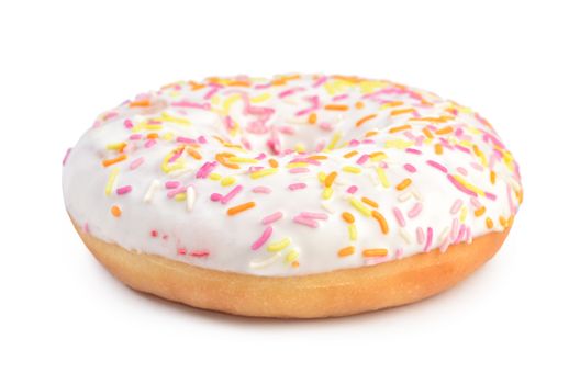 Fresh donut with sugar glaze