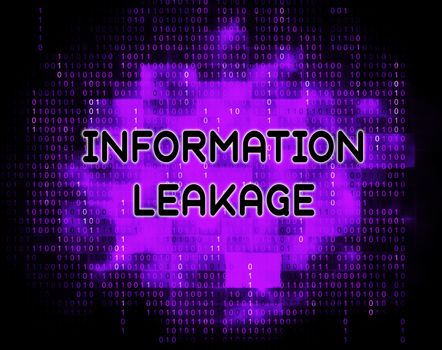 Information Leakage Unprotected Digital Flow 2d Illustration
