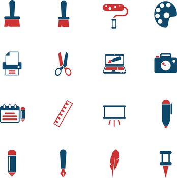art color vector icons for web and user interface design