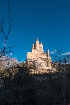 Famous Alcazar castle in Segovia, Castilla y Leon, Spain.