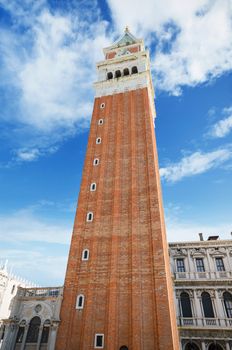 Venice famous landmark. St Mark's Campanile (Campanile di San Ma