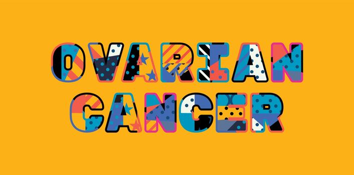 Ovarian Cancer Concept Word Art Illustration