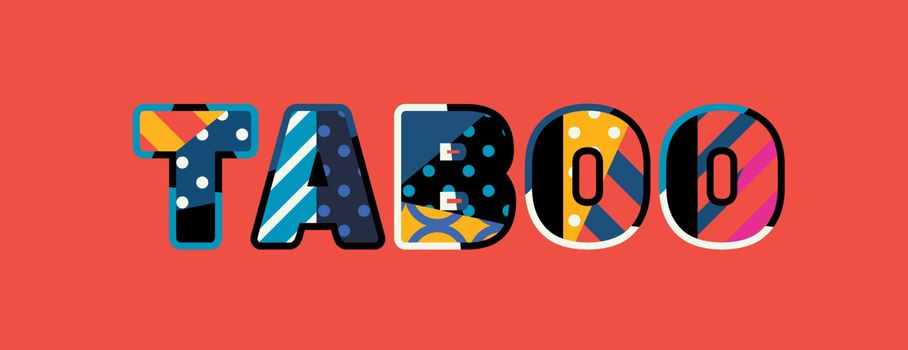 Taboo Concept Word Art Illustration