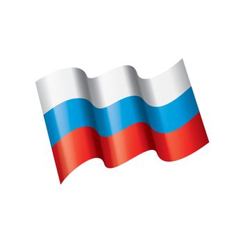 Russia flag, vector illustration
