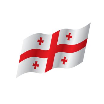 Georgia flag, vector illustration