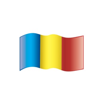 Romania flag, vector illustration