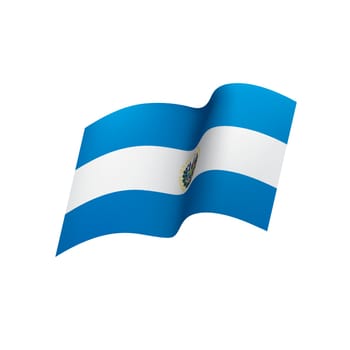 Salvador flag, vector illustration
