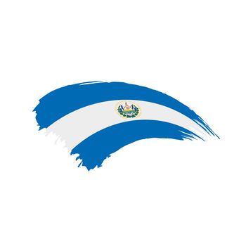 Salvador flag, vector illustration