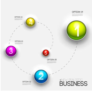 3d chart diagram business presentation. Realistic vector illustration design concept. Set of Infographic symbols elements graph bar