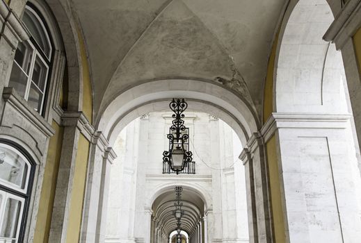 Ancient arches in Lisbon