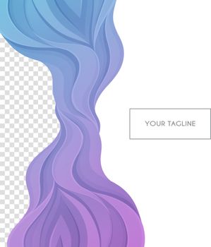 Vector illustration of Colored waves design template