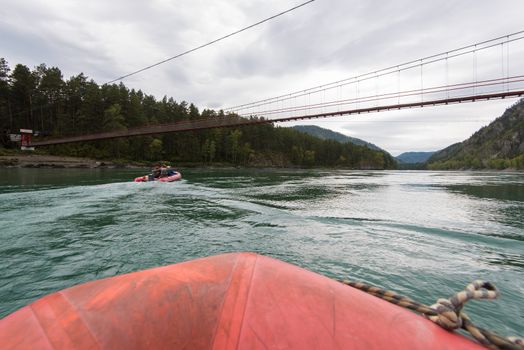 Rafting and boating on the Katun River