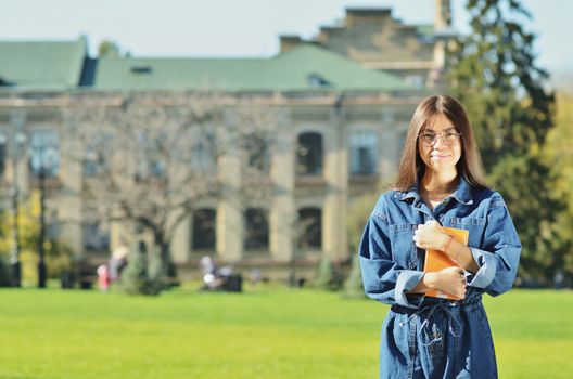 Portrait Of Female University Student On Campus