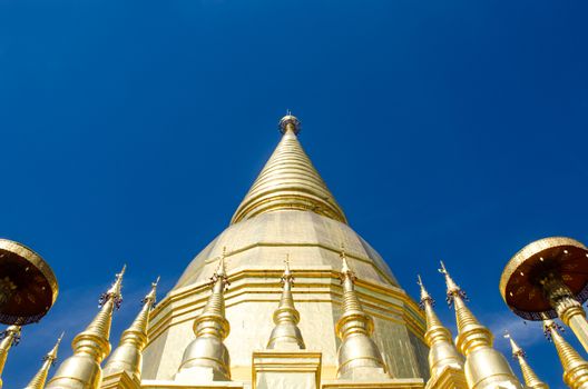 Wat Mahathat Chedi Sri Wiang Chai in Li,Lamphun,Thailand.