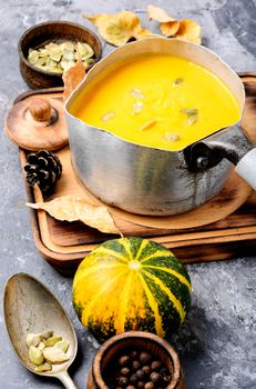 Seasonal pumpkin soup