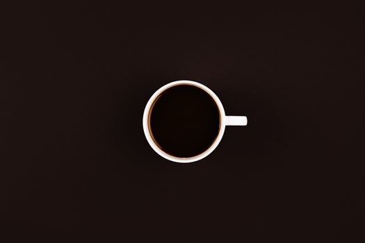 Coffee on dark background