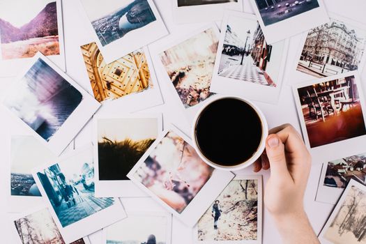 Coffee and Polaroids